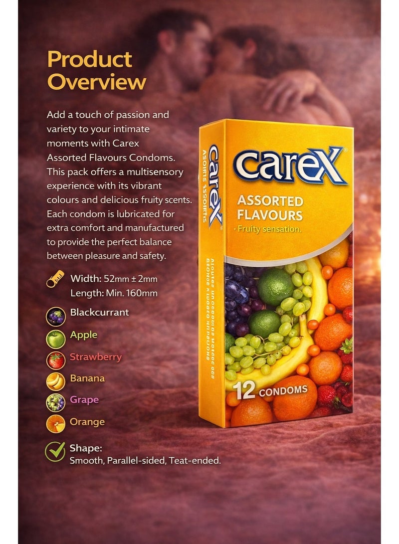 كيركس عبوة من 12 صندوق واقي ذكري بنكهات متنوعة - Image 3